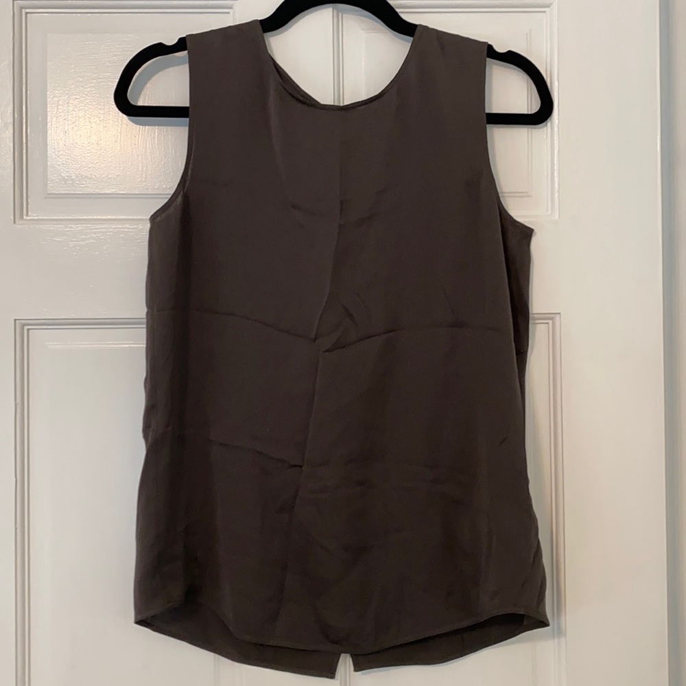 Vince Silk Top with Split Back Womens Size XS
